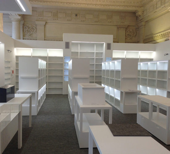 mobilier – Corian Glacier White – Musée d’Orsay Paris – BF PRO