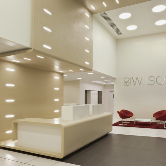 HALL D ACCUEIL CORIAN SAND BUREAUX WILSON PUTEAUX - BF PRO