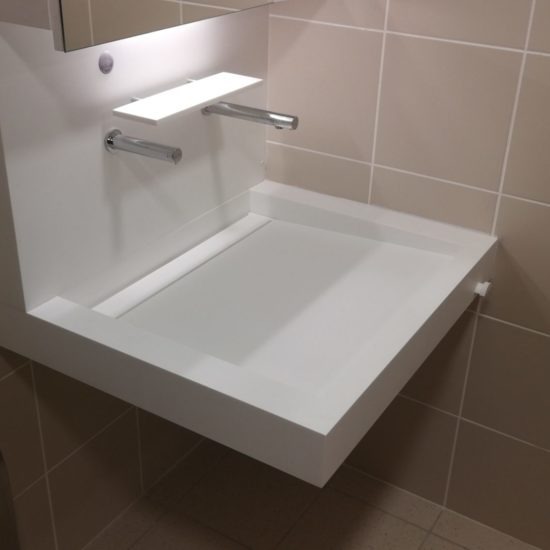 Cinéma - Corian - Plan vasque - BF PRO