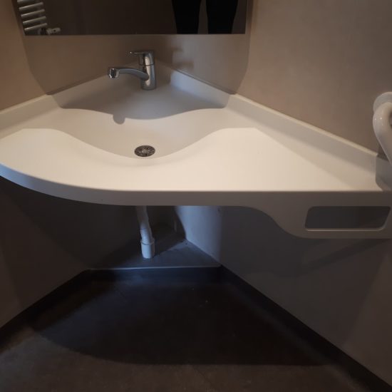 Vasque d'angle - BF PRO - Corian