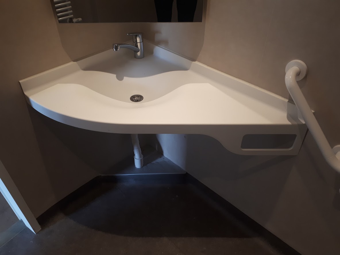 Vasque d'angle - BF PRO - Corian