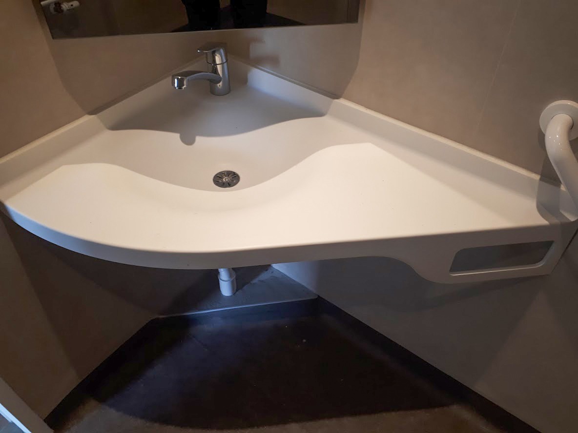 Vasque d'angle - BF PRO - Corian